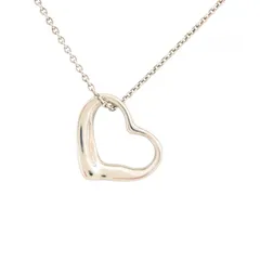 ティファニー オープンハート ネックレス シルバー Aランク ti0909vv