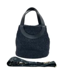 美品 ラシット トートバッグ ショルダーバッグ かごバッグ 2WAY 斜め掛け レディース russet