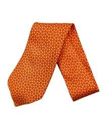 美品 エルメス ネクタイ シルク100% シェーヌダンクル メンズ HERMES