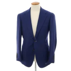 【中古】リングヂャケット RING JACKET MEISTER ウール系 3B テーラードジャケット ライトネイビー【サイズ表記なし（M位）】【メンズ】