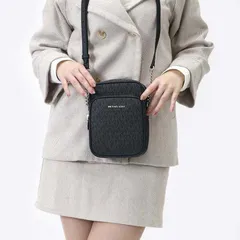 マイケルコース MICHAEL KORS ショルダーバッグ レディース クロスボディ チェーン シグネチャー ジェット セット トラベル ブラック ミディアム 35F1STVC2B BLACK