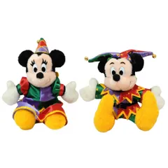 タグ付き 東京ディズニーランド 15周年 ミッキー ミニー  ぬいぐるみバッジ 2点セット ミッキーマウス ミニーマウス