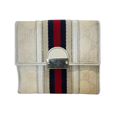 2773 GUCCI グッチ 折り財布 シェリーライン スプリーム ベージュ W