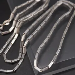 Q267 ヴィンテージ 925刻印 ネックレス チェーン デザイン シルバー