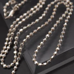 Q281 Folli Follie フォリフォリ 925刻印 ネックレス カットボールチェーン デザイン シルバー