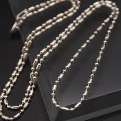 Q266 ヴィンテージ 925刻印 ネックレス チェーン デザイン シルバー