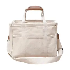 【在庫セール】[SEEWEN] ハンドバッグ レディース 2way 大容量 仕切り 無地 トートバッグ ショルダーバッグ ランチバッグ マザーズバッグ 軽量 通勤 通学 自立