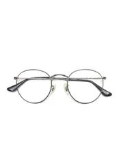 レイバン ROUND METAL OPTICS RB3447V メガネ メタルシルバー/ブラック ラウンド 2620 IT25BA2MC64U