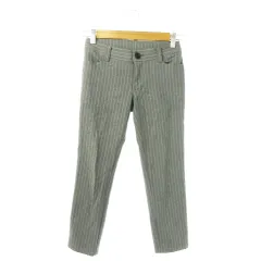 コムサデモード COMME CA DU MODE パンツ スラックス テーパード スリム ストレッチ ストライプ 小さいサイズ 3 グレー /AO9