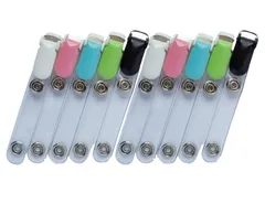 【人気商品】日本国内検品済 (５色セット） １０個 名札 移動ポケット バンドクリップ クリップ