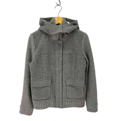 ラコステ LACOSTE 裏地キルティング 袖ニット ウールブルゾン レディース US：40 