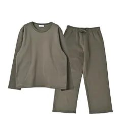 ルームウェア 上下セット パジャマ セットアップ ラウンドネック メンズ トップス ロング スウェット パンツ 部屋着 AUNI] 冬 2サイズ [MORE 3カラー