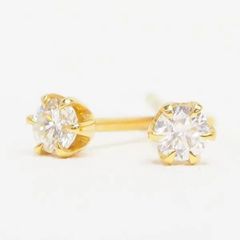 anq.】K18・polarisダイヤモンドピアス（計0.13ct） - メルカリ