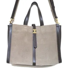 美品 IACUCCI イアクッチ NOVO ノボ 2way スエード ショールダーバッグ トートバッグ ブラウン系 レディース 古着 中古 USED