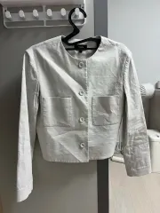 セオリー 夏 クロップド リネン ジャケット (2)