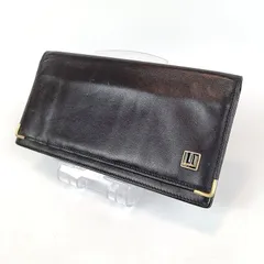 dunhill ダンヒル 長財布 レザー ブラック 黒 札入れ 小銭入れ無し メンズ ブランド 中古