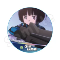 ワールドトリガー　ホログラム缶バッジ　雨取 千佳ワールドトリガー