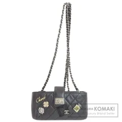 CHANEL シャネル ミニチェーンショルダー マトラッセ シルバー金具 ショルダーバッグ ラムスキン レディース [中古]