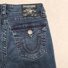 トゥルーレリジョン ウォッシュ ブーツカット デニムパンツ レディース 28インチ ㅡ0804