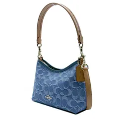 【新品】コーチ バッグ ショルダーバッグ COACH LAUREL シグネチャー デニム スモール ショルダーバッグ 2WAY 斜め掛け CDQ27 IMTYV (インディゴ) アウトレット レディース 送料無料