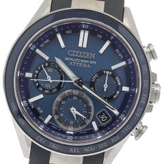 新品 シチズンアテッサ ACTLine ブラックチタン CC4059-64L 青 - メルカリ