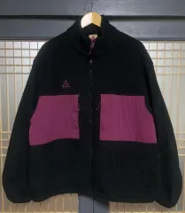 L ナイキACGフリース フリースジャケット 黒/ピンク