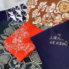 大判風呂敷　5枚まとめて　和装小物　リメイク　中古品　S743