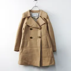 J&Mデヴィッドソン J&M DAVIDSON ウールダブルフェイスコート＼ベージュ ダブルブレスト Pコート ジャケット ロング【2400014780215】のサムネイル
