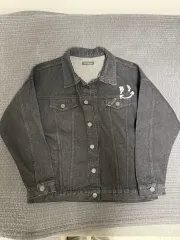 ブラック インディゴデニムジャケット Lサイズ