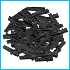 【新着商品】手芸用品 業務用 大人 デコ素材 ヘアアクセサリー (ブラック約3.11cm) ハンドメイド DIY ヘアピン 髪留め パーツ 金具 土台 クリップ ヘアクリップ 50個入り サムコス