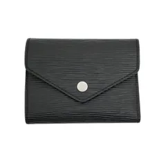 【名東】ルイヴィトン ポルトフォイユ ヴィクトリーヌ エピ ブラック 黒 M62173 レザー ウォレット 三つ折り 財布