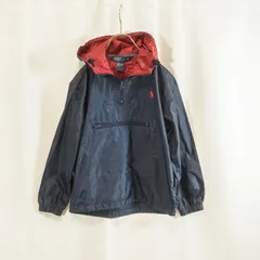 Polo Ralph Lauren ポロラルフローレン ナイロンジャケット アノラック ハーフジップ ポニー刺繍 7サイズ 120〜130cm相当 キッズ ヴィンテージ 90s