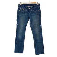 良品 TRUE RELIGION トゥルーレリジョン BILLY ストレッチ デニムパンツ ジーンズ サイズ25 ブルー レディース 古着 中古 USED