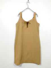 rienda リエンダ 1109S883-1860 レースアップ タイト タンク ワンピース sizeM/オレンジベージュ ■◆レディース