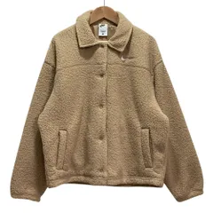 美品 NIKE ナイキ フリース カラード ハイパイル ジャケット L ベージュ レディース 古着 中古 USED