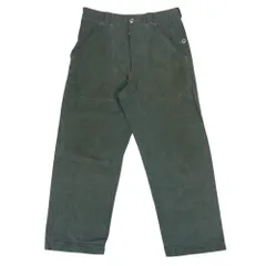 ヴィンテージ VINTAGE ミリタリー 50s Vintage Denim Work Pants  前期型 メタルボタン アルミボタン スイス軍 ヴィンテージ デニム パンツ 緑青系【中古】