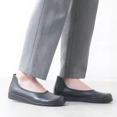 [ブラック]パンプス フラットシューズ ローヒール ぺたんこ 3cmヒール ラウンドトゥ 痛くない 柔らかい 疲れない 歩きやすい おしゃれ きれいめ 日本製 大きいサイズ 軽量 黒 仕事用 通勤 立ち仕事 冠婚葬祭 フォーマル k58-37850