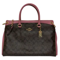未使用 COACH コーチ シグネチャー ミア サッチェル 2WAYトートバッグ F76643 ピンク  レディース 古着 中古 USED