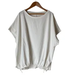 美品 25SS JOURNALSTANDARD relume ジャーナルスタンダードレリューム プレーティング天竺切替プルオーバー カットソー F ホワイト レディース 古着 中古 USED