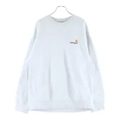 Carhartt WIP (カーハート ダブリューアイピー) AMERICAN SCRIPT SWEATSHIRT アメリカンスクリプト フロントロゴエンブロイダリー クルーネック スウェット トレーナー グレー I025475