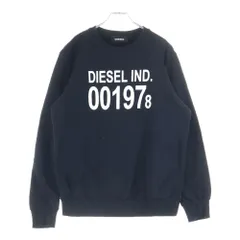 DIESEL (ディーゼル) 001978 プルオーバートレーナー 長袖スウェット ブラック