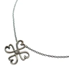 TIFFANY & Co. (ティファニー) ラビングハート クローバー ダイヤネックレス Ag925 シルバー アクセサリー