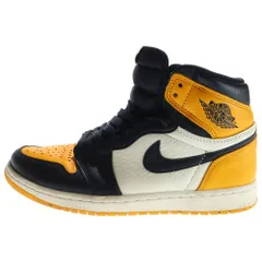 NIKE (ナイキ) AIR JORDAN1 RETRO HIGH OG エアジョーダン1 タクシー ハイカットスニーカー イエロー US7.5/25.5cm 555088-711