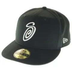 STUSSY (ステューシー) NEWERA CURLY S LOGO CAP ニューエラ エスロゴ キャップ 帽子 ブラック
