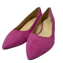 未使用 UNTITLED アンタイトル スエード ポインテッドトゥ パンプス 24cm ピンク レディース 古着 中古 USED