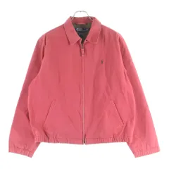 POLO RALPH LAUREN (ポロラルフローレン) 90S VINTAGE ヴィンテージ エンブロイダリーデザイン ジップアップ スウィングジャケット ピンク