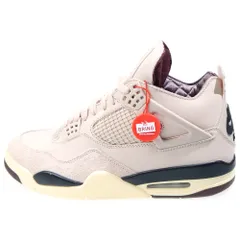 NIKE (ナイキ) ×A MA MANIERE WMNS AIR JORDAN 4 RETRO OG ア マ マニエール ウィメンズ エアジョーダン ハイカットスニーカー ベージュ US10.5/28.5cm FZ4810-200