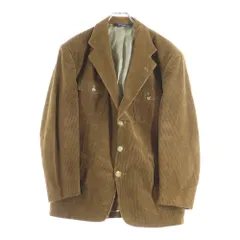 POLO RALPH LAUREN (ポロラルフローレン) 90S VINTAGE 3B CORDUROY TAILORED JACKET ヴィンテージ コーデュロイ 3Bテーラードジャケット 三角タグ ブラウン