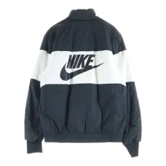NIKE (ナイキ) NSW SYNTHETIC FILL FZ ナイロン ロゴプリント ジップアップジャケット ブラック/ホワイト CD9235-010のサムネイル