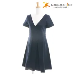 ■ ジルサンダーネイビー JIL SANDER NAVY ワンピース 半袖 トップス ボトムス ひざ丈 レディース 36 ネイビーのサムネイル